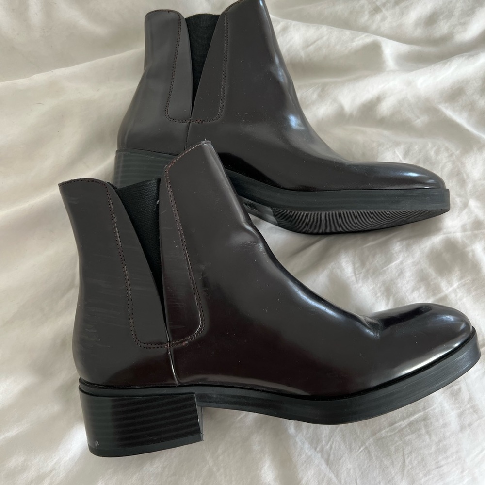 Zara basics black ankle boot